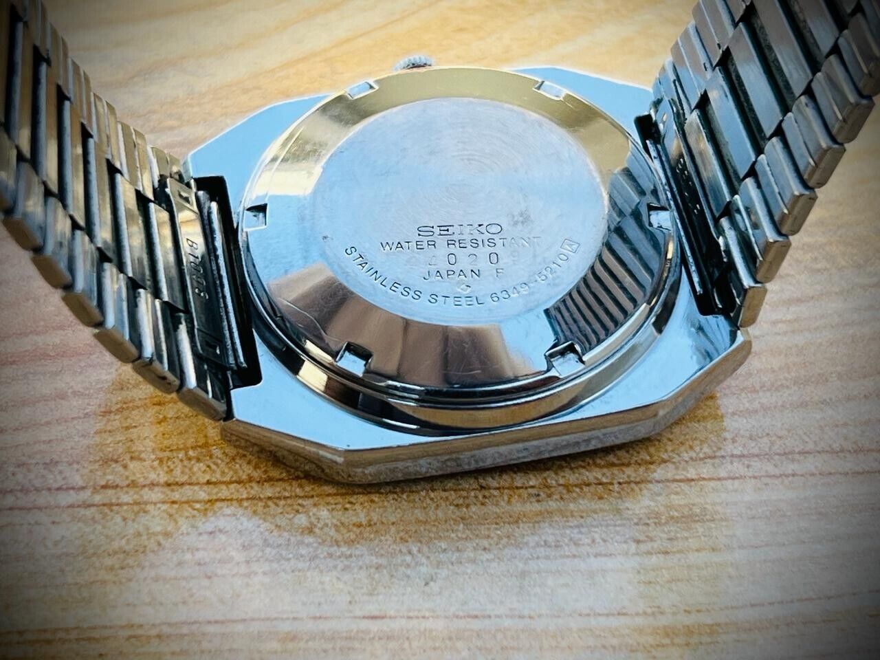 Vintage Seiko 5 Automatic Extremely Rare Brown Dial 6349-5210 Mens Watch 35mm