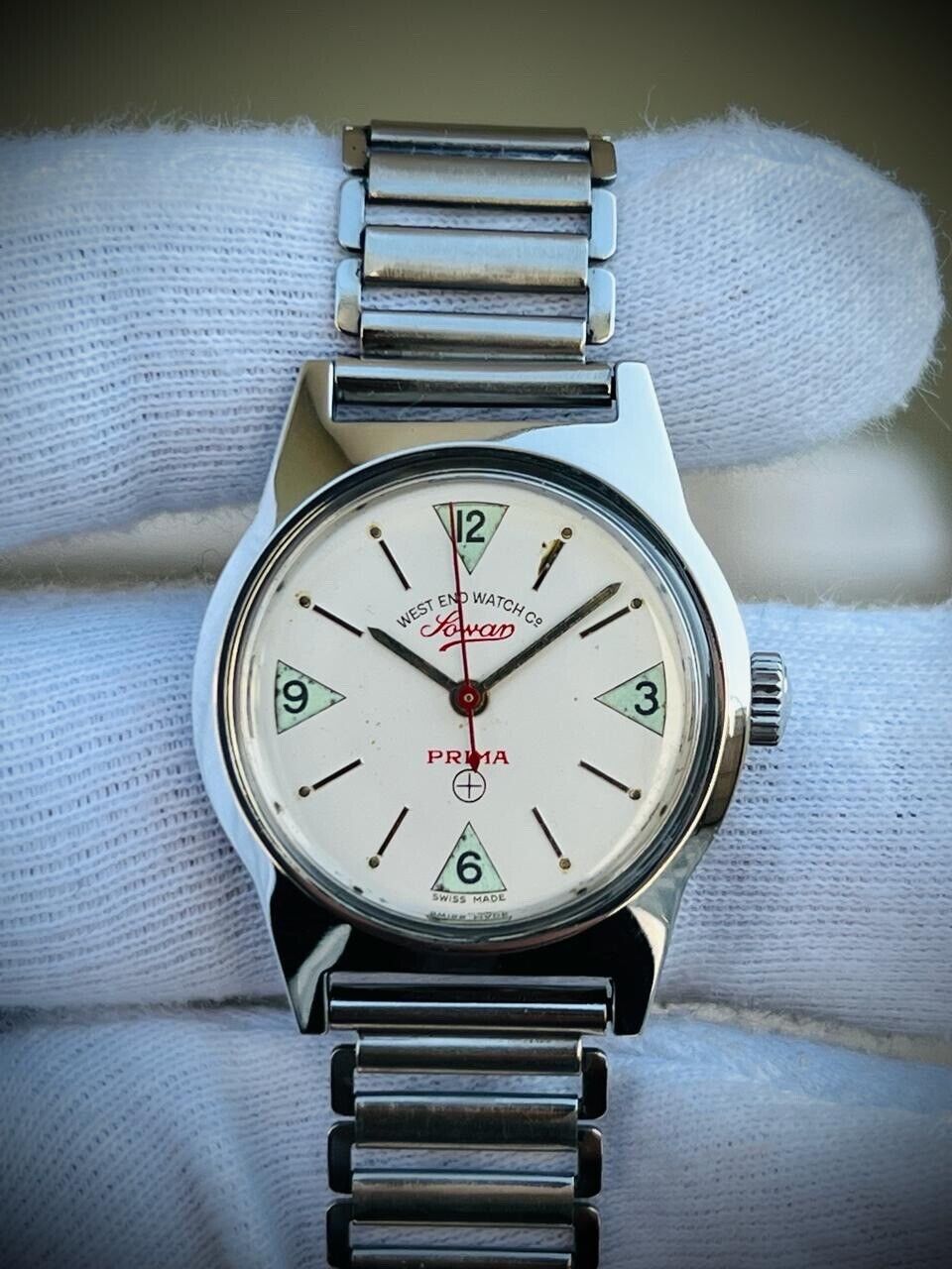 Vintage West End NOS Manual Wind Gents Watch 32mm, Swiss Made