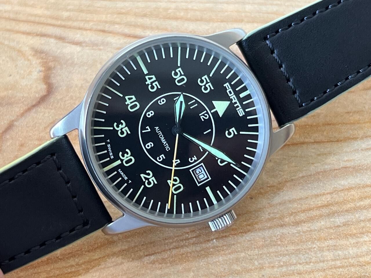 Vintage Fortis Flieger 200m 595.10.46 Automatic 40mm Men's Watch, Swiss Made