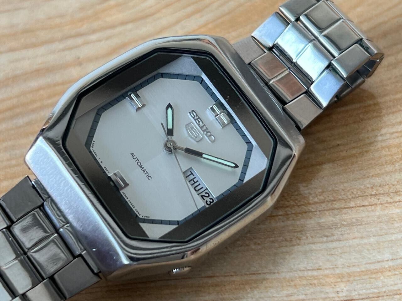 Vintage Seiko 5 Silver Dial 6309-559A Automatic 35mm Men’s Watch, Perfect