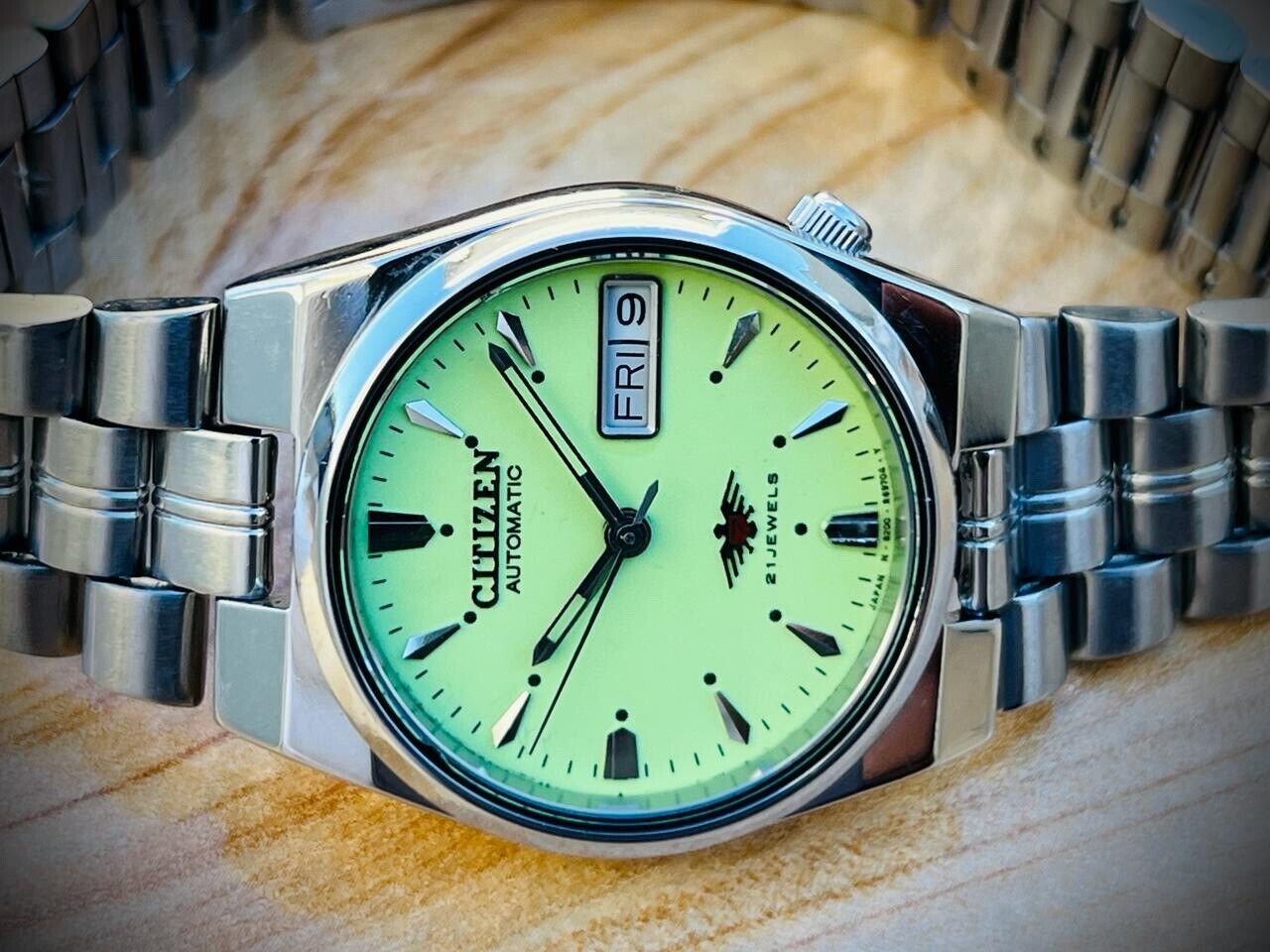 Vintage Citizen Radium Dial Automatic Unisex Watch, Beautiful 31mm