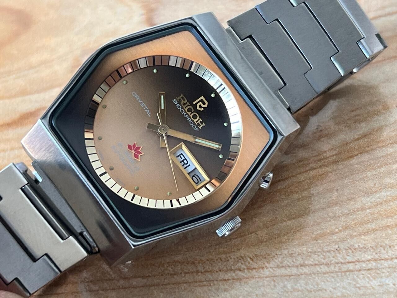 Vintage Ricoh Crystal NOS Automatic 36mm Men’s Watch, Perfect