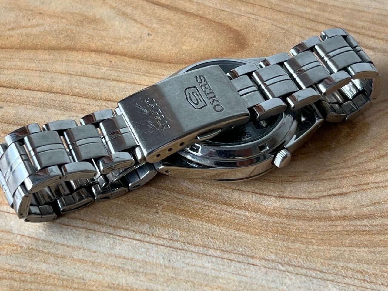 Seiko 5 Gold Dial 7s26-02c0 Automatic 21 Jewels 35mm Men’s Watch, Perfect