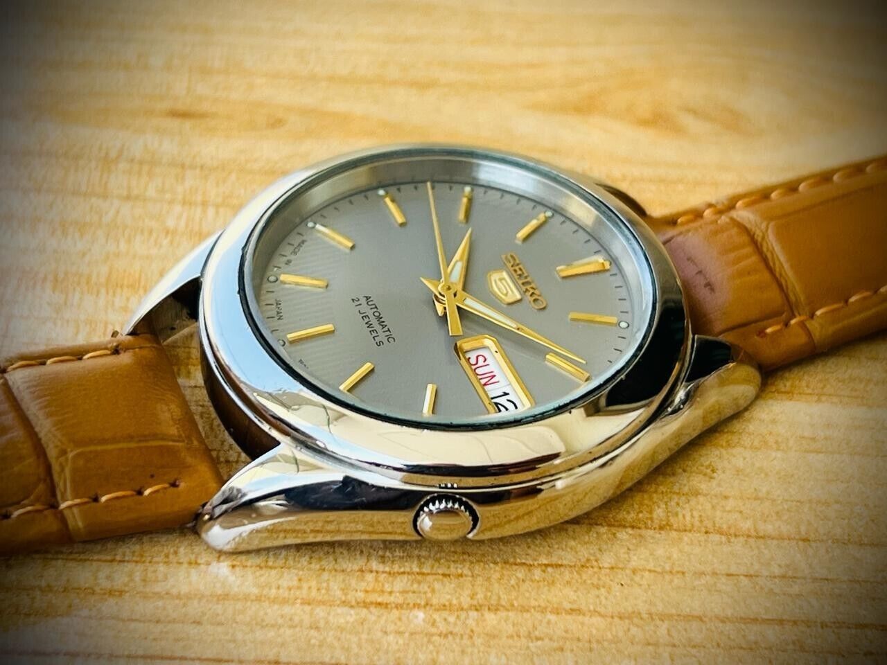 Seiko 5 Automatic 21 Jewels Grey Dial 7S26-03V0 38mm Men’s Watch