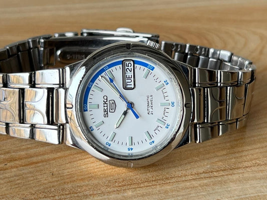 Seiko 5 Racer Dial 7s26-02a0 Automatic 21 Jewels 35mm Men’s Watch, Perfect