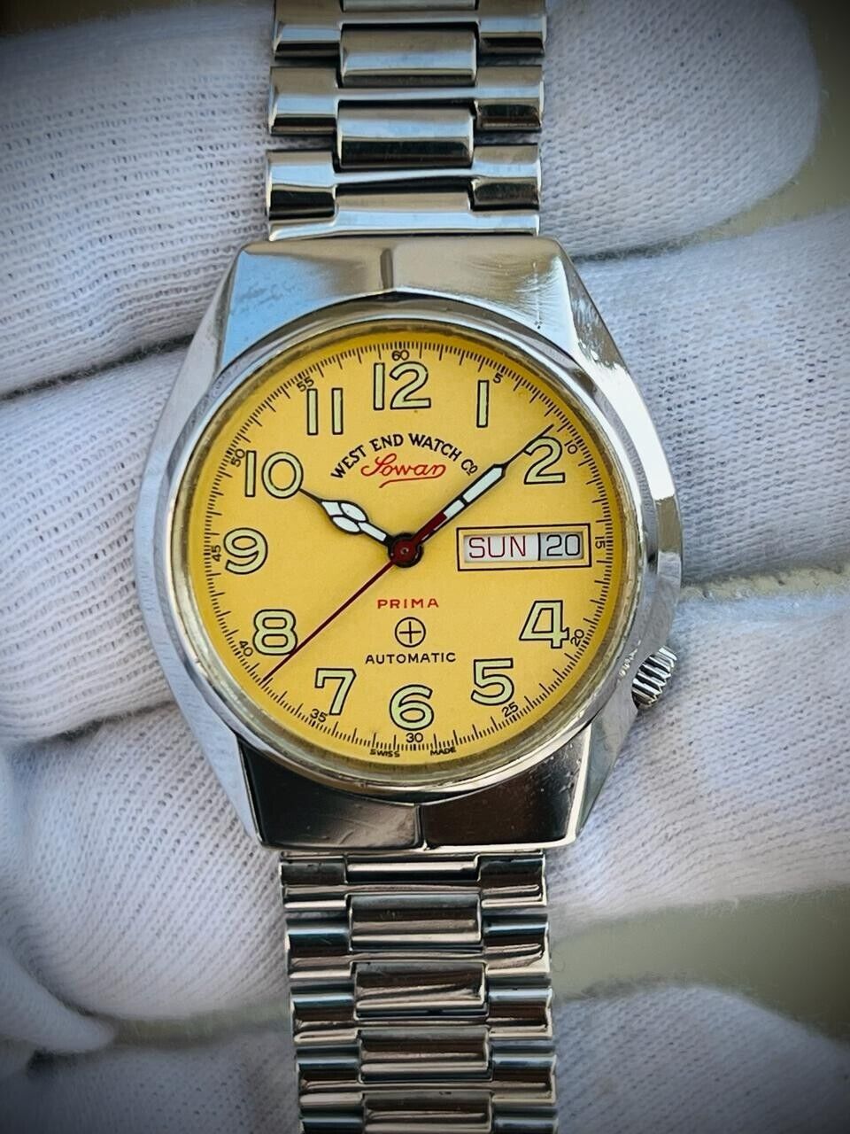 Vintage West End Special Dial 37mm Automatic Gents Watch Swiss Made