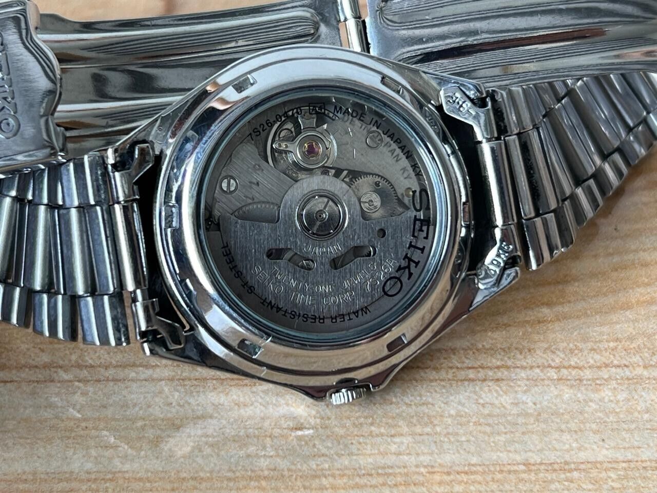 Seiko 5 Black Dial 7s26-0470 Automatic 21 Jewels 36mm Men’s Watch, Perfect