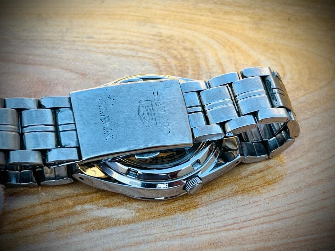 Seiko 5 Automatic Railway Radium Dial 21 Jewels 7s26-02F0, 37mm Mens Watch