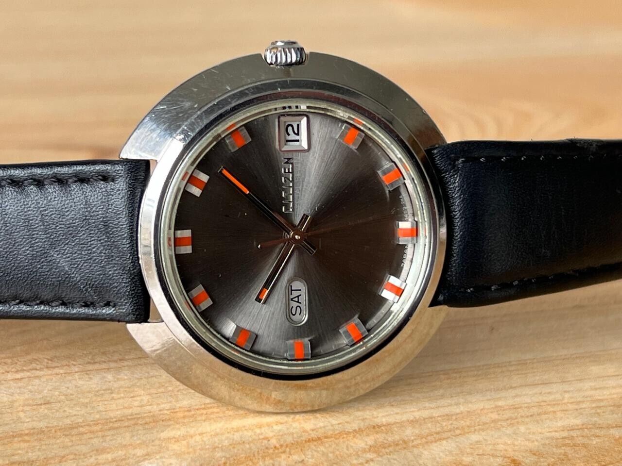 Vintage Citizen Rare Grey Dial Automatic 42mm Men’s Watch, Perfect