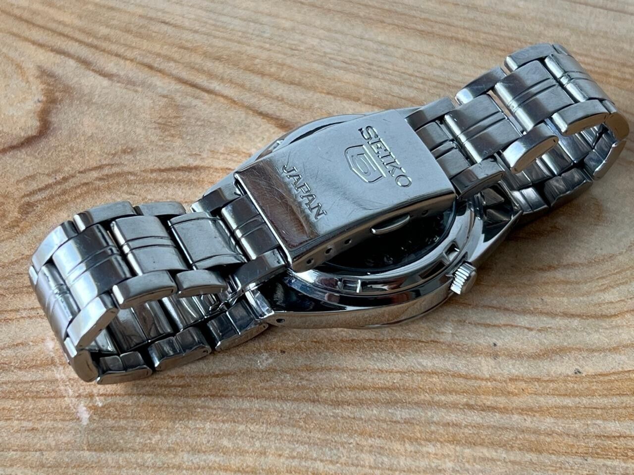 Seiko 5 Railway Dial 7s26-02v0 Automatic 21 Jewels 35mm Men’s Watch, Perfect