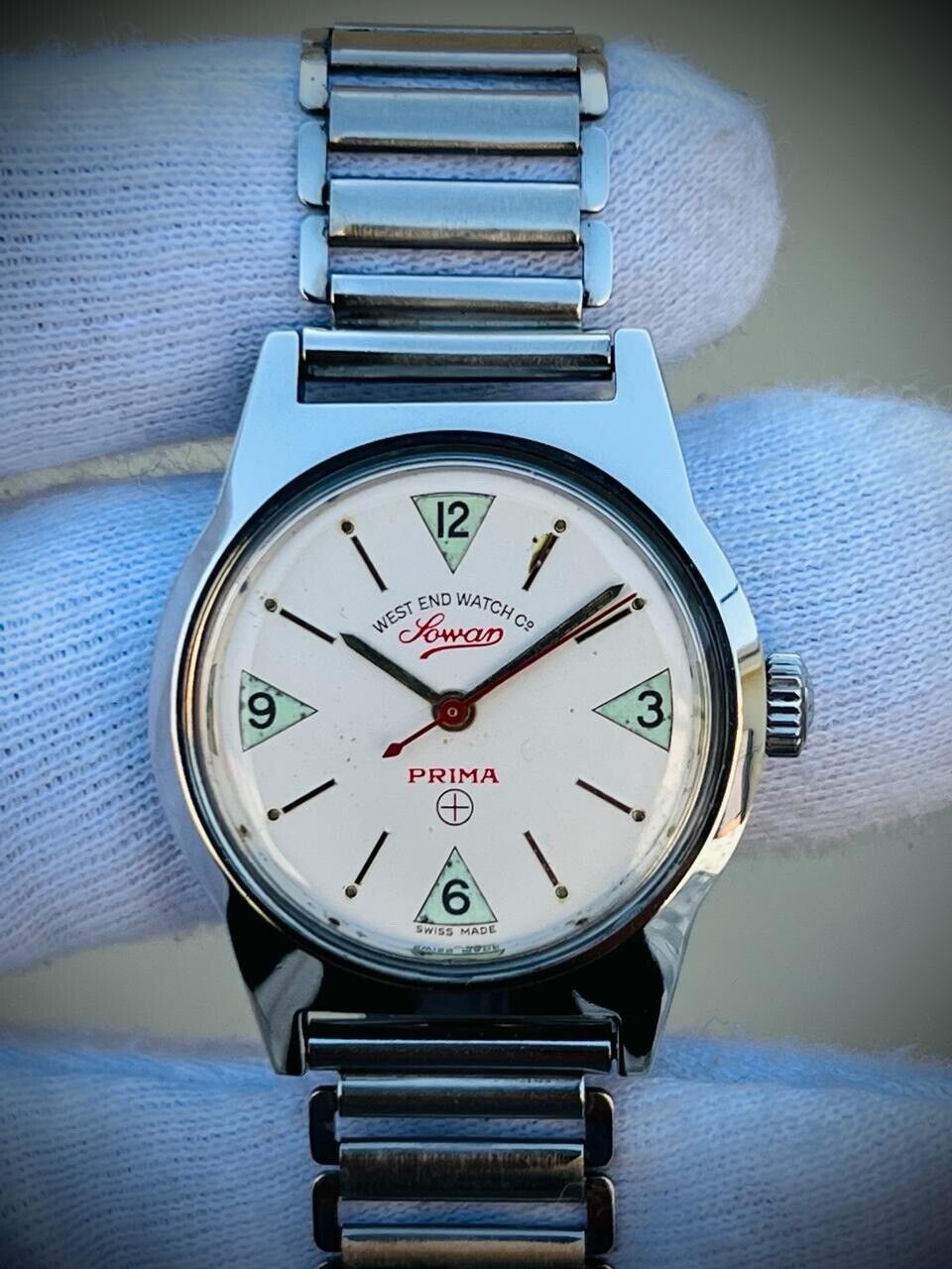 Vintage West End NOS Manual Wind Gents Watch 32mm, Swiss Made