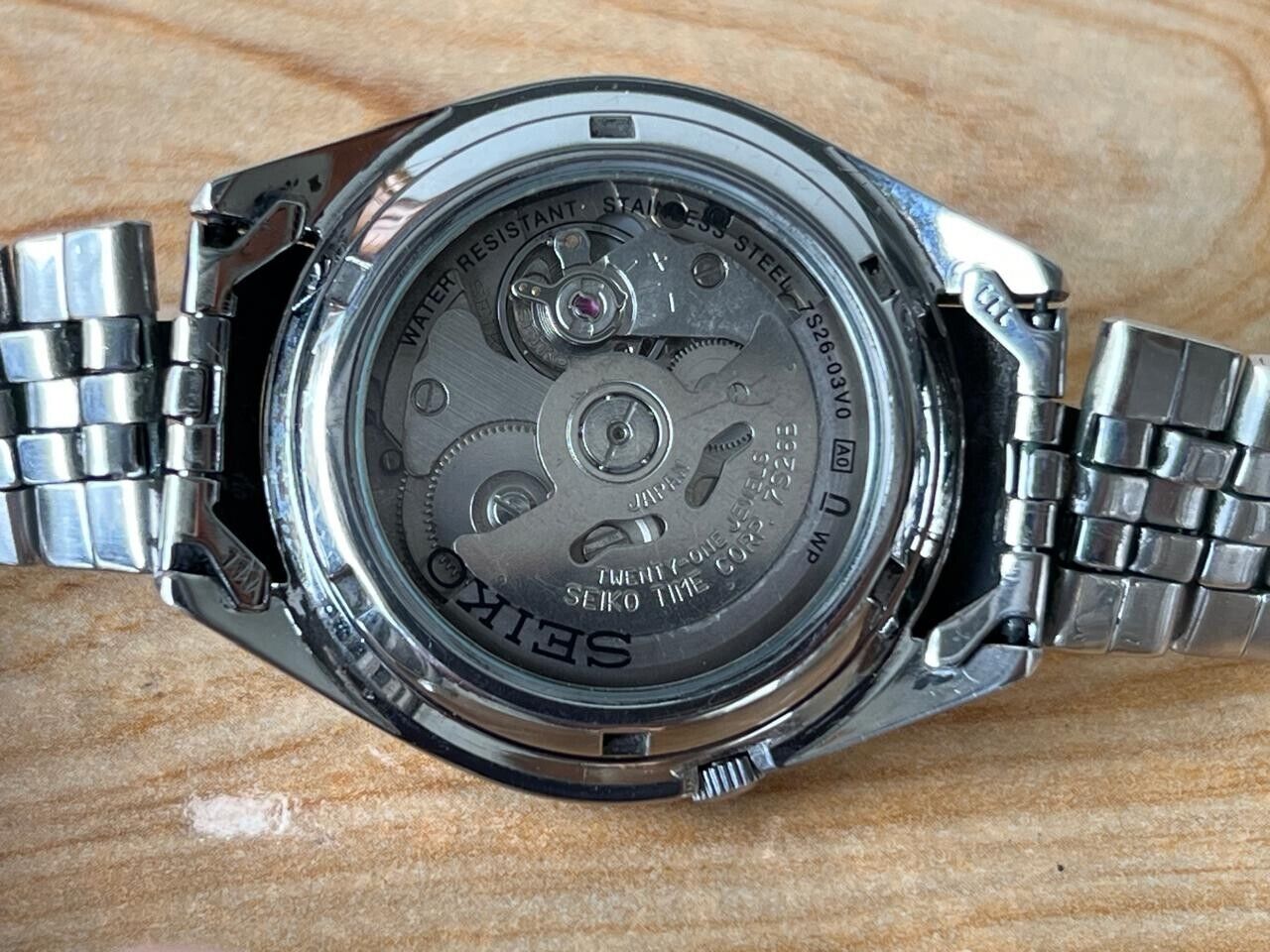 Seiko 5 Roman Brown Dial 7s26-03v0 Automatic 21 Jewels 38mm Men’s Watch, Perfect