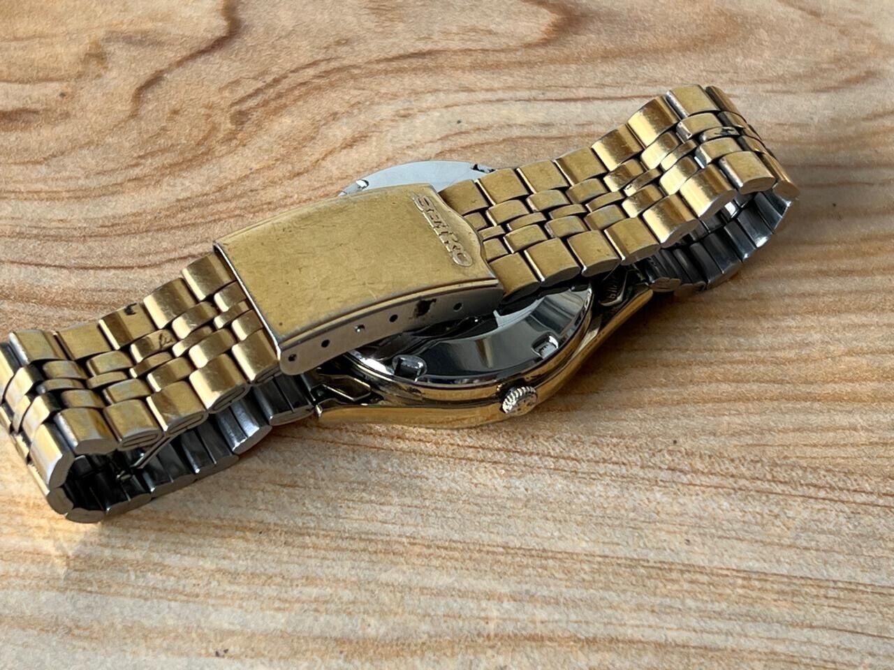 Vintage Seiko 5 Gold Dial 6309-8920 Automatic 35mm Men’s Watch, Perfect