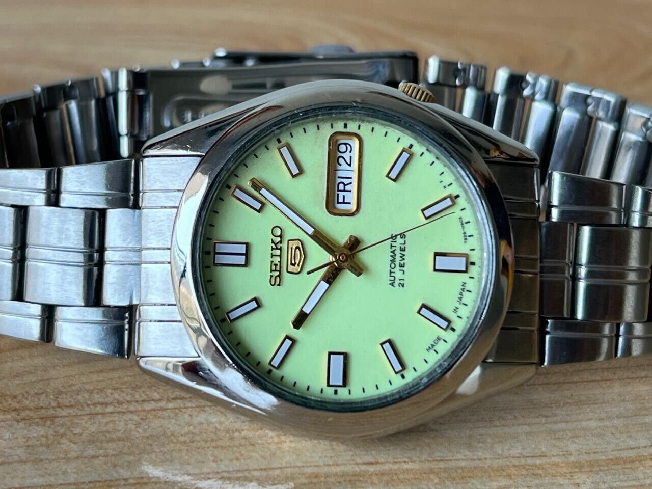 Seiko 5 Lume Dial 7s26-03b0 Automatic 36mm Men’s Watch, Perfect