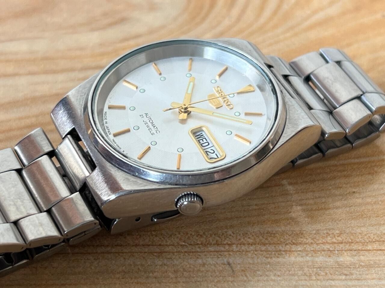 Vintage Seiko 5 Silver Dial 7s26-0520 Automatic 36mm Men’s Watch, Perfect