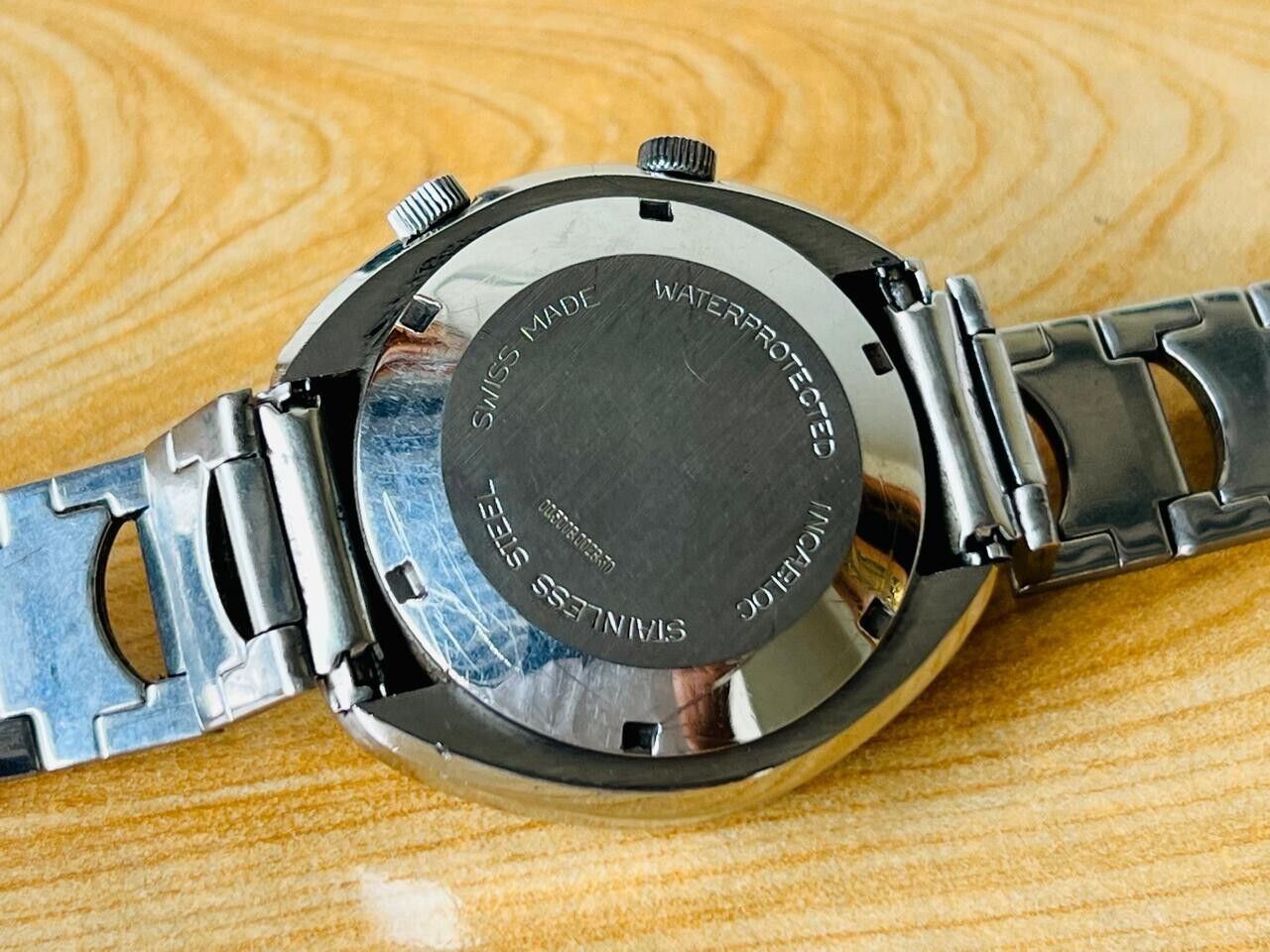 Vintage Stella VEGA Alarm Automatic Mens Watch 40mm RARE, Swiss Made
