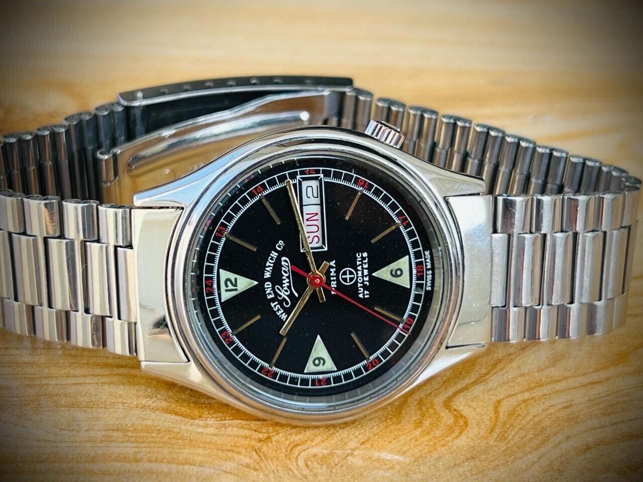 Vintage West End Special Dial 36mm Automatic Gents Watch Swiss Made