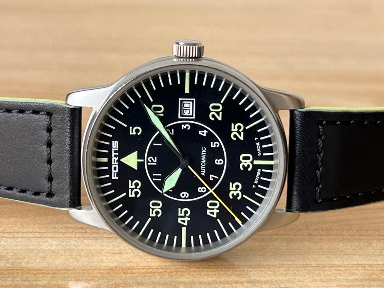 Vintage Fortis Flieger 200m 595.10.46 Automatic 40mm Men's Watch, Swiss Made