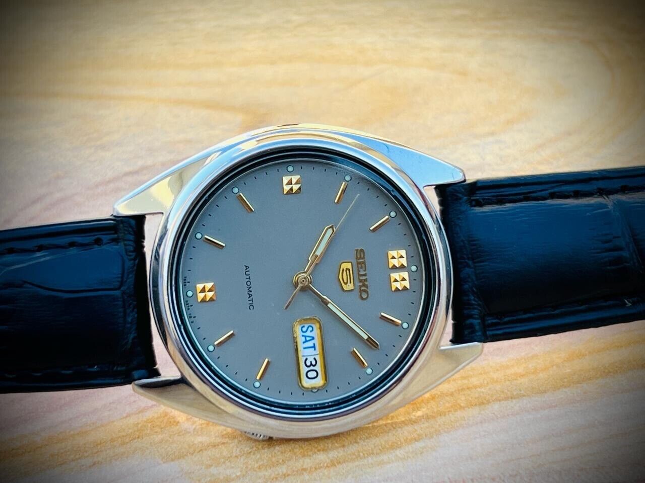 Seiko 5 Automatic Grey Dial 21 Jewels 7s26-0480 Japan 37mm