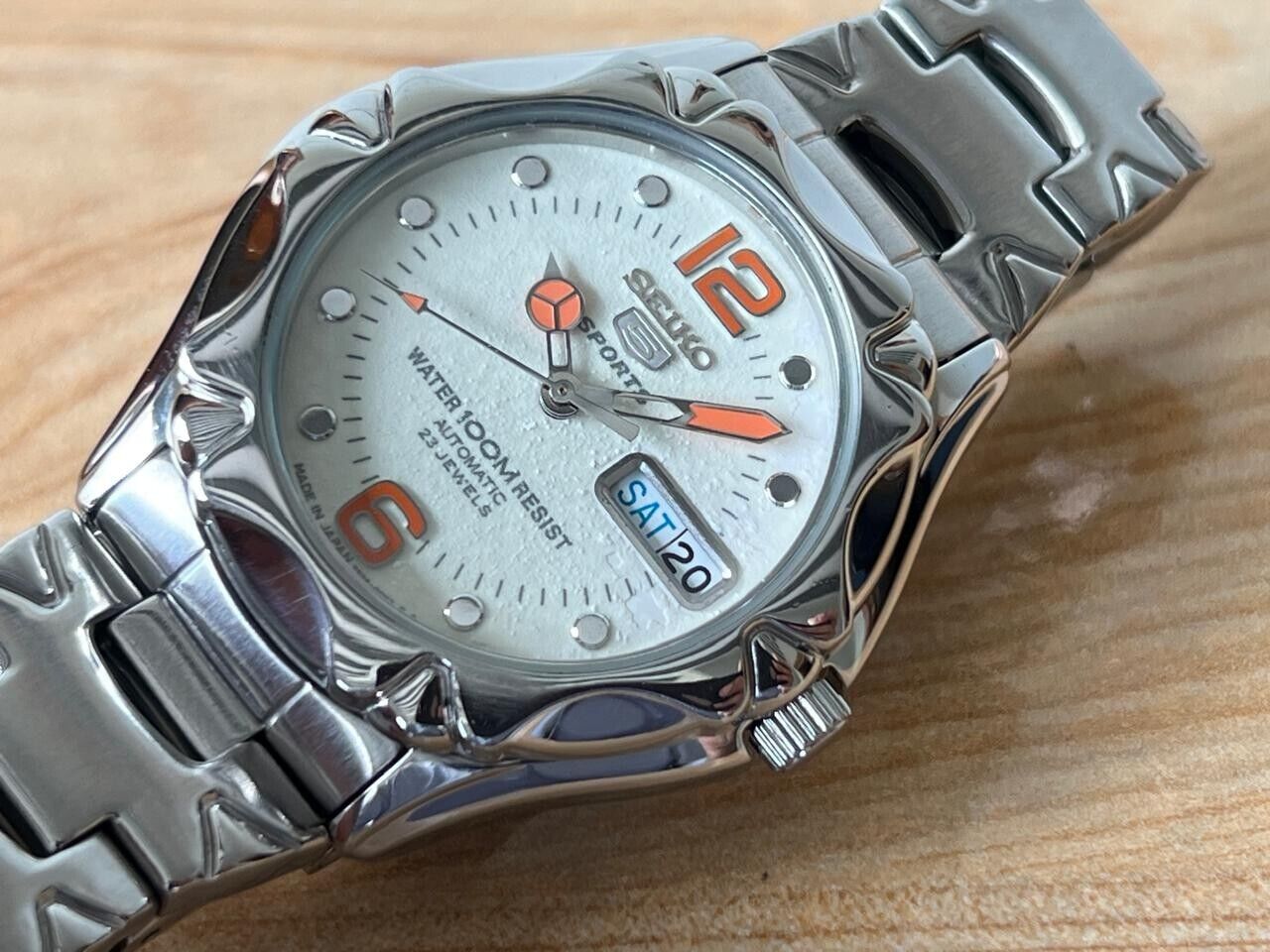 Vintage Seiko 5 100m Lume Dial 7s36-00M0 Automatic 39mm Men’s Watch, Perfect