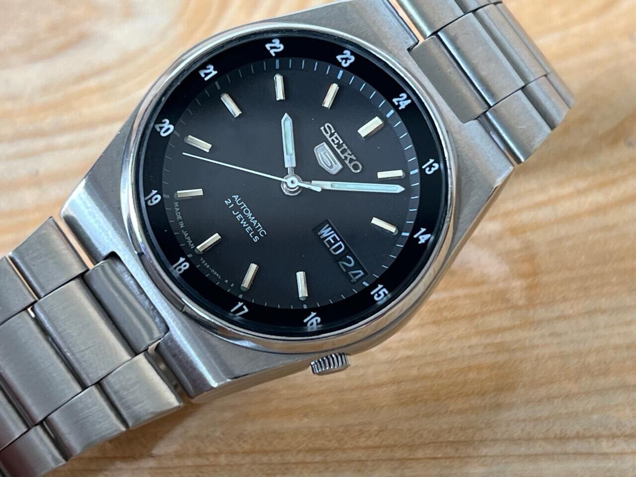 Vintage Seiko 5 Railway Dial 7s26-3040 Automatic 36mm Men’s Watch, Perfect
