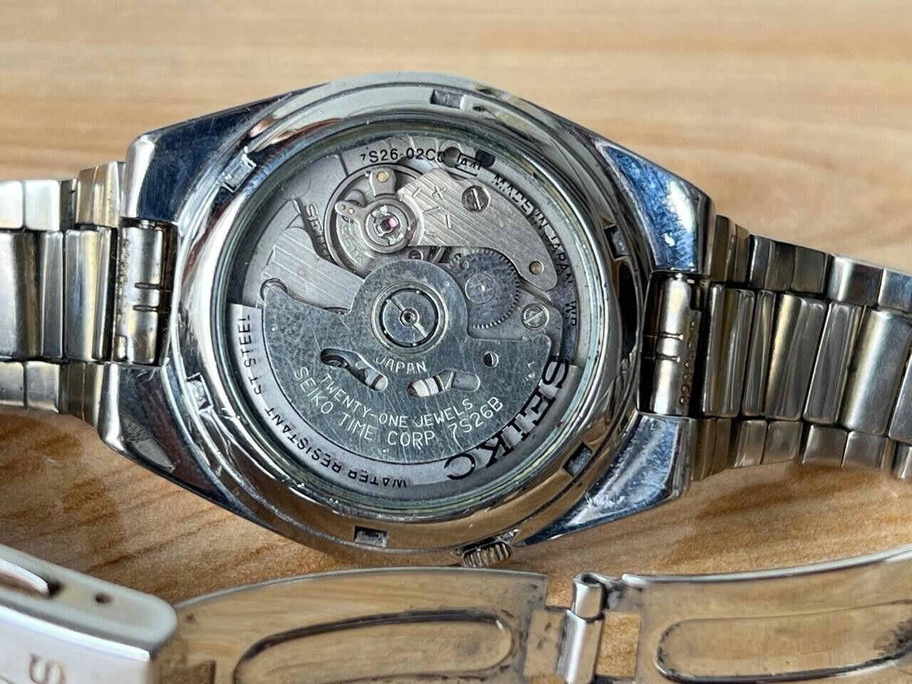 Seiko 5 Railway Lume Dial Automatic 21 Jewels 7S26-02C0 35mm Men’s Watch