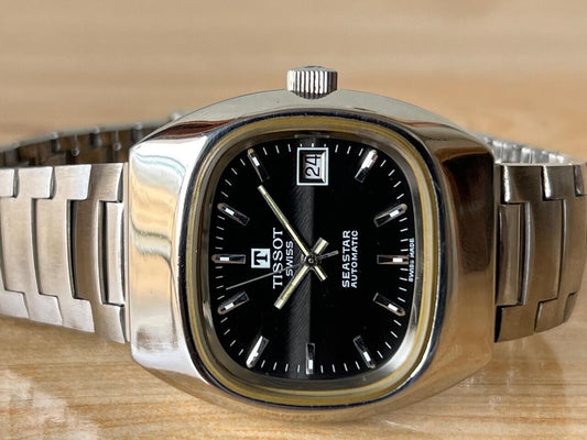 Vintage Tissot Seastar NOS 37mm Automatic Men's Watch, Perfect + Box