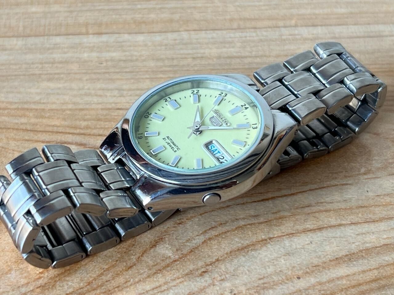 Seiko 5 Lume Dial 7s26-03e0 Automatic 35mm Men’s Watch, Perfect