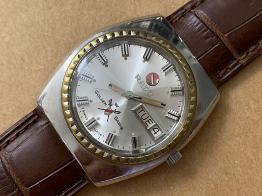 Vintage Watch Rado GOLDEN SABRE Automatic Mens Watch, 34mm Swiss Made