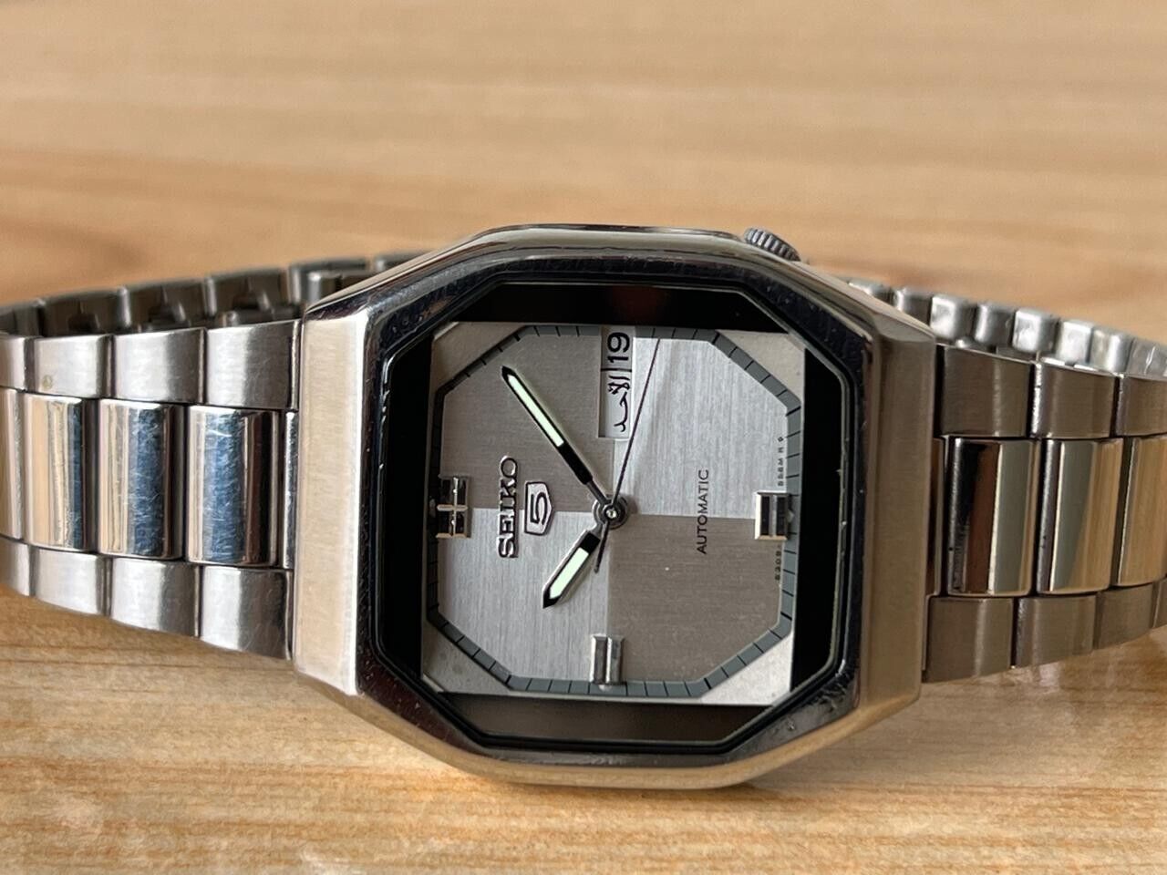 Vintage Seiko 5 Grey Dial 6309-559A Automatic 35mm Men’s Watch, Perfect