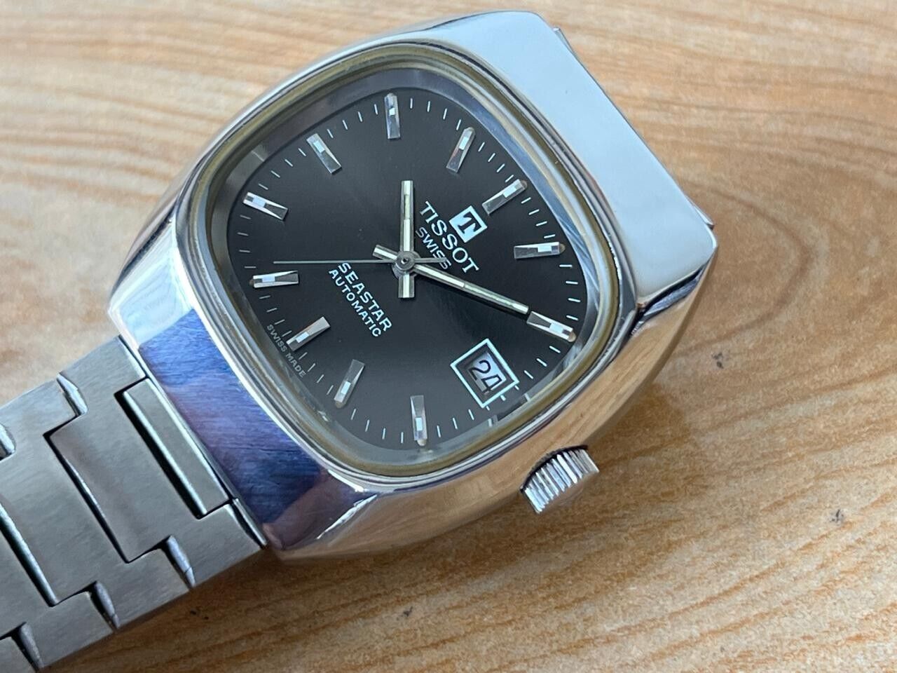 Vintage Tissot Seastar NOS 37mm Automatic Men's Watch, Perfect + Box