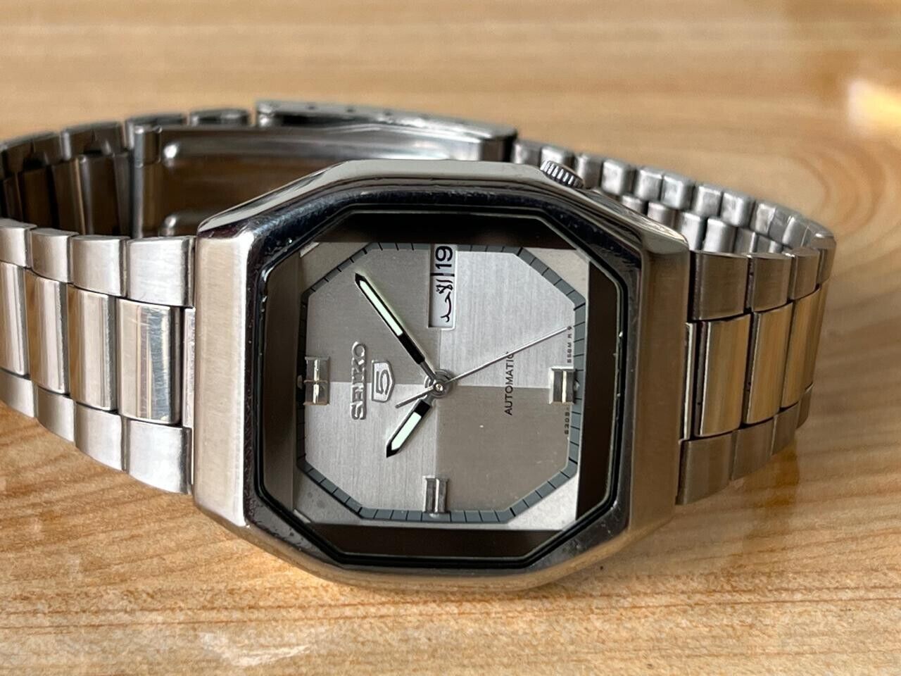Vintage Seiko 5 Grey Dial 6309-559A Automatic 35mm Men’s Watch, Perfect