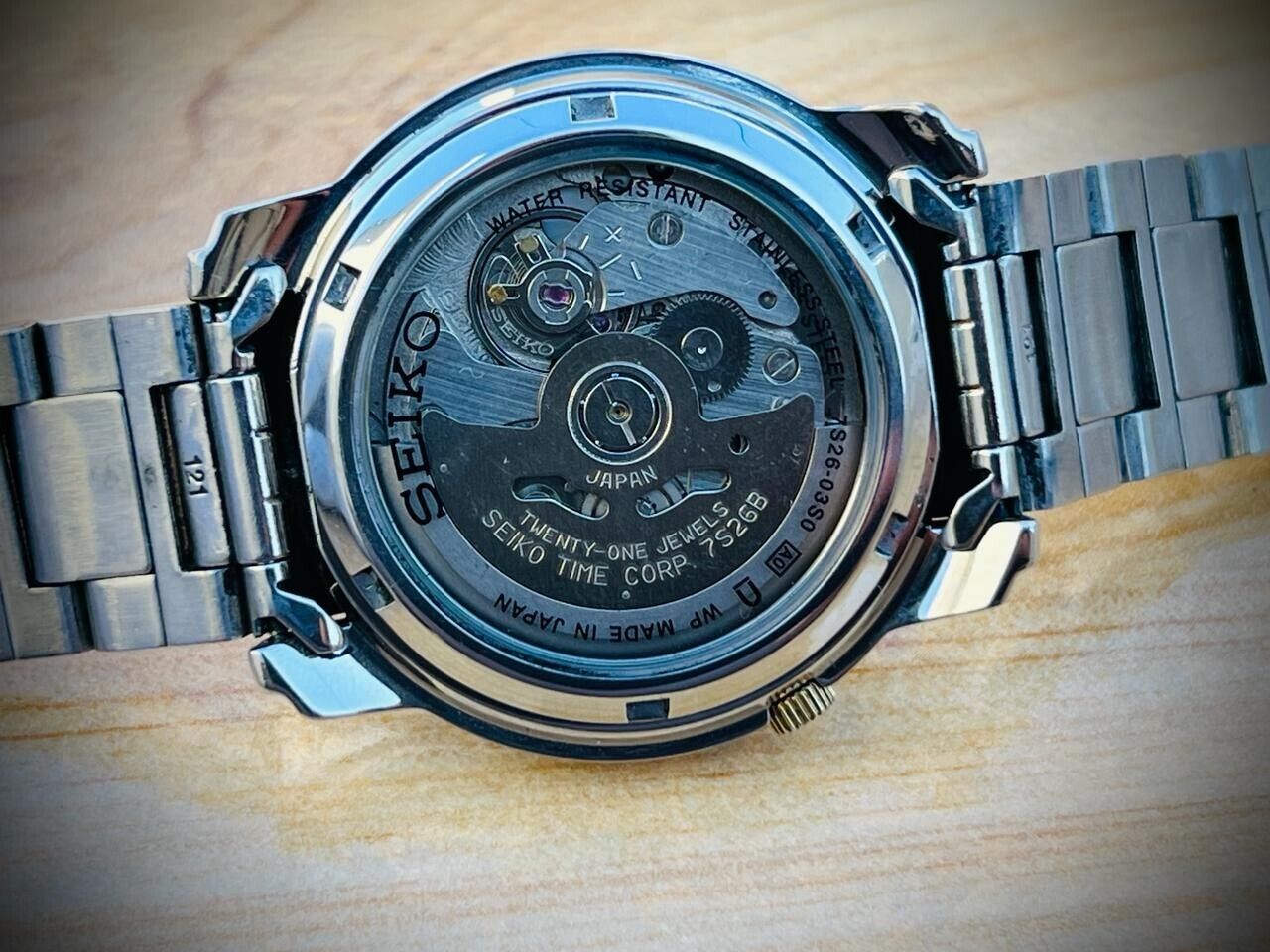 Seiko 5 Automatic White Dial 21 Jewels 7s26-03S0 Japan 37mm