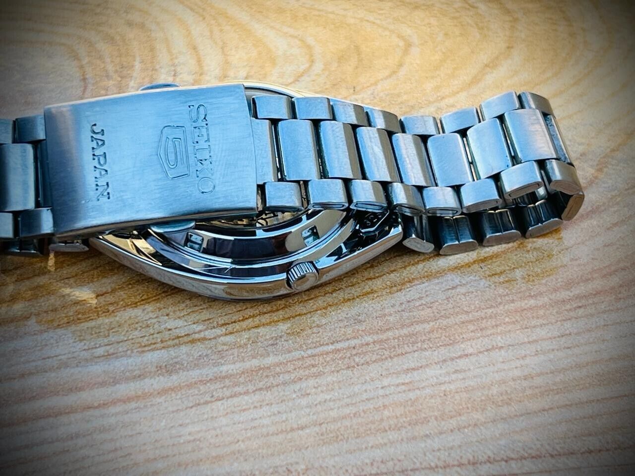 Seiko 5 Automatic 21 Jewels Gold Dial 7S26-0480 Mens Watch 38mm