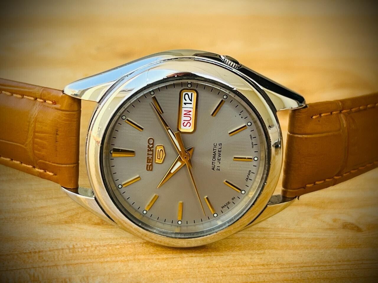 Seiko 5 Automatic 21 Jewels Grey Dial 7S26-03V0 38mm Men’s Watch