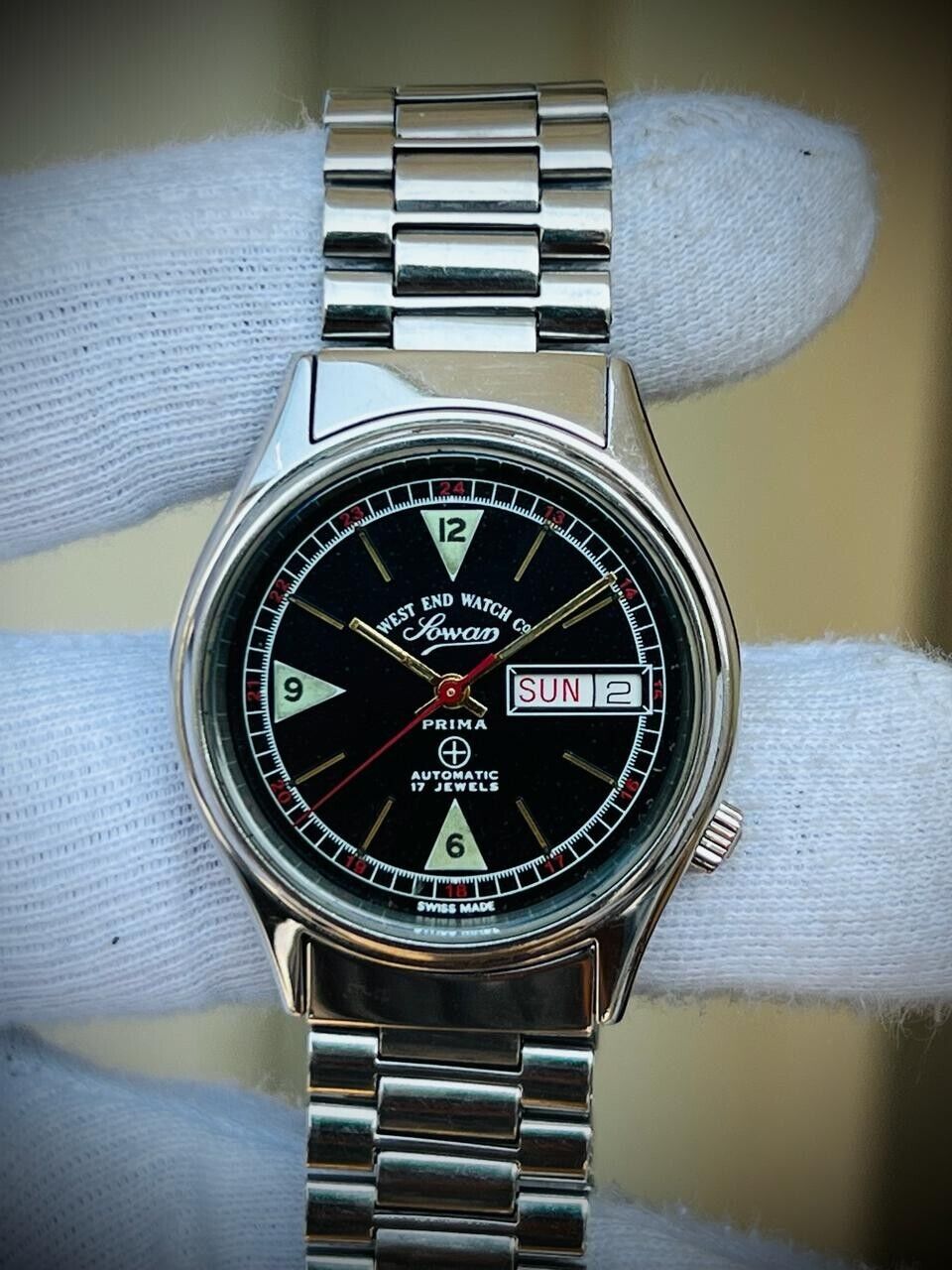 Vintage West End Special Dial 36mm Automatic Gents Watch Swiss Made