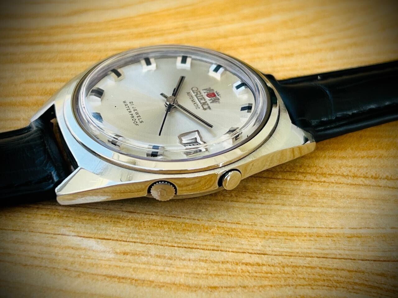 Vintage Orient Silver Dial Automatic 38mm Mens Watch, Perfect