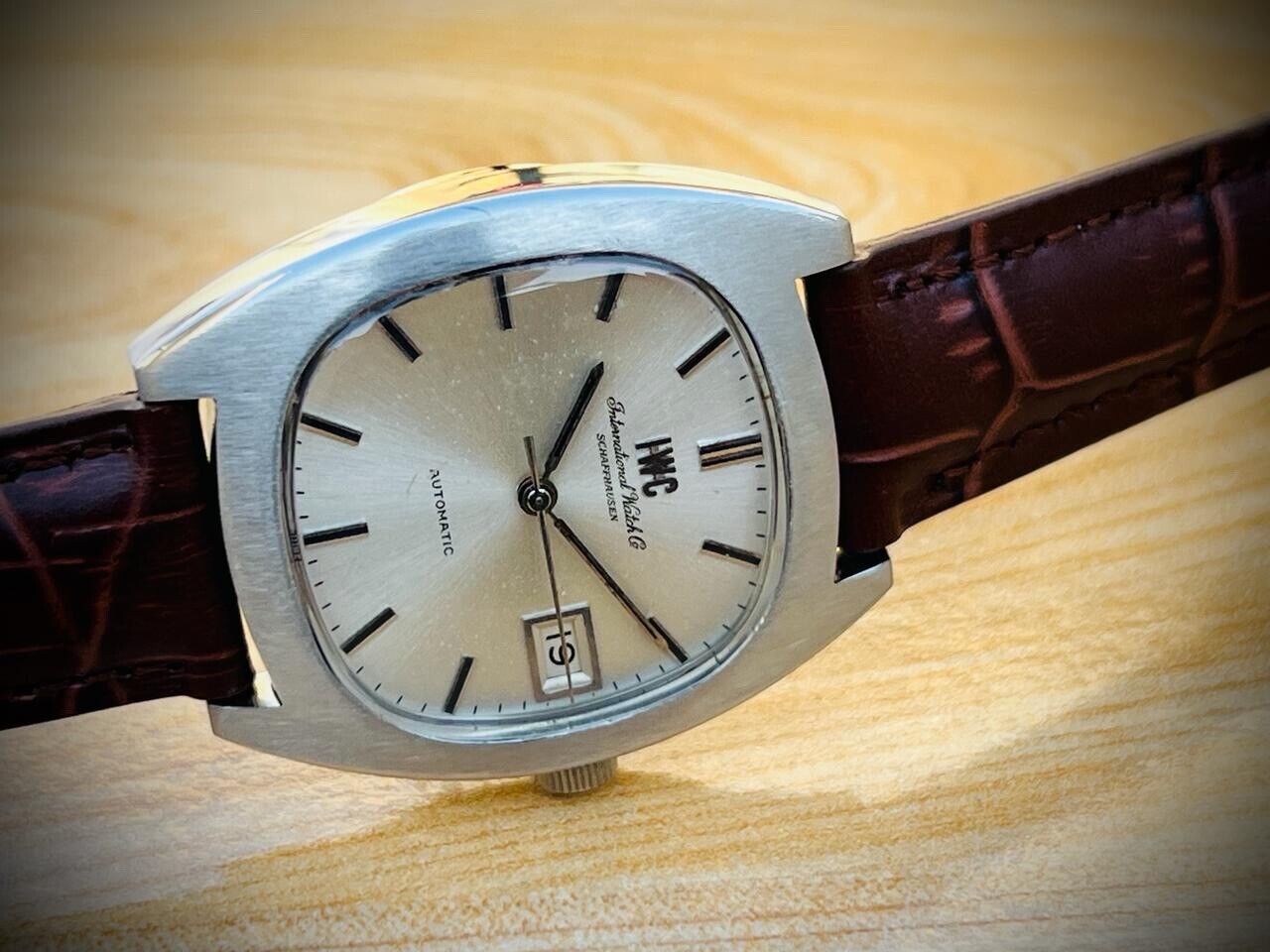 Vintage IWC Stainless Steel Automatic Mens Watch Case Ref. 2006203 Cal.8541B