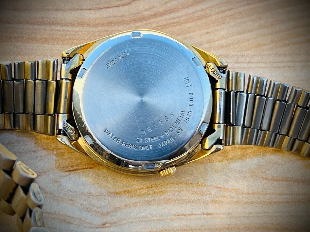 Vintage Seiko 5 Automatic Radium Dial 21 Jewels 7s26-6000 Japan 34mm
