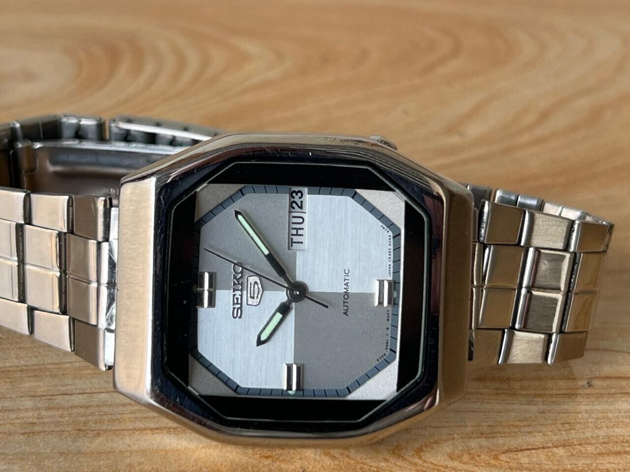 Vintage Seiko 5 Silver Dial 6309-559A Automatic 35mm Men’s Watch, Perfect