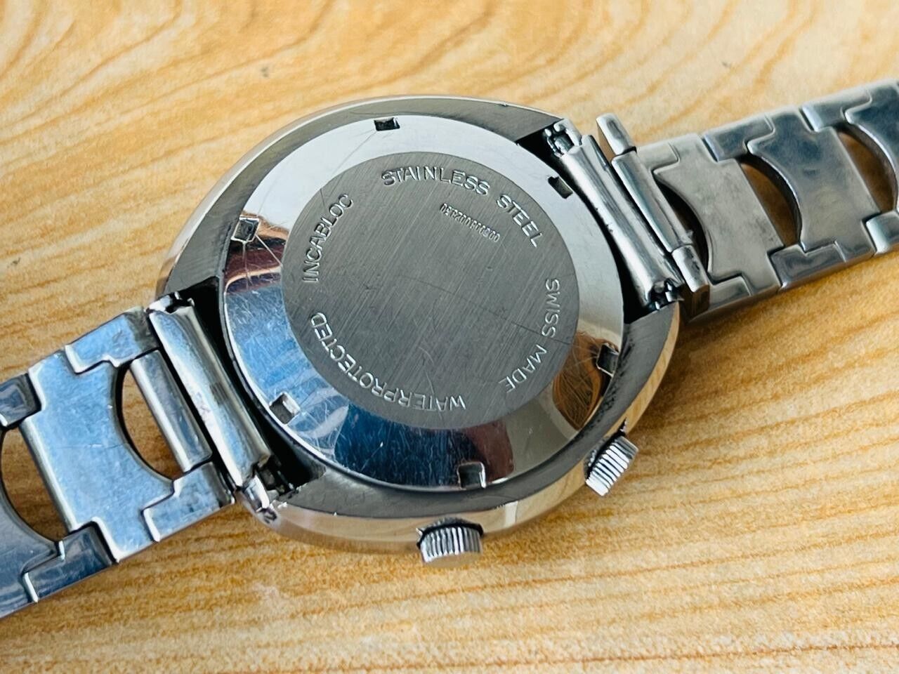 Vintage Stella VEGA Alarm Automatic Mens Watch 40mm RARE, Swiss Made
