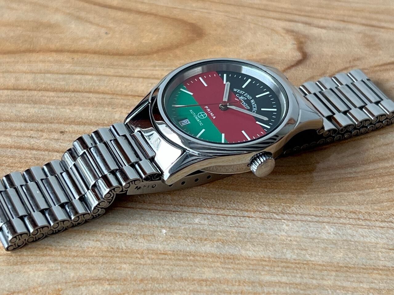 Vintage West End Co UAE Flag Dial 34mm Automatic Men’s Watch, Perfect