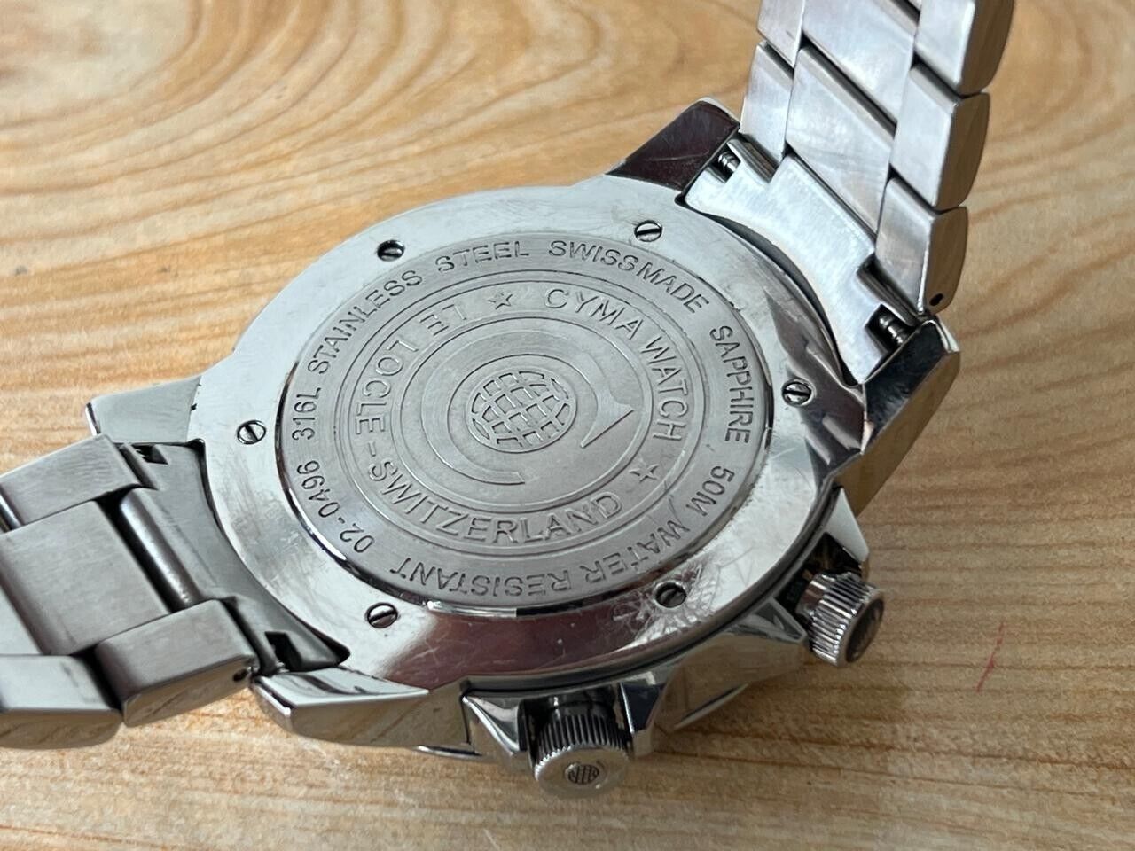 Vintage Cyma GMT Quartz 46mm Men’s Watch, Perfect