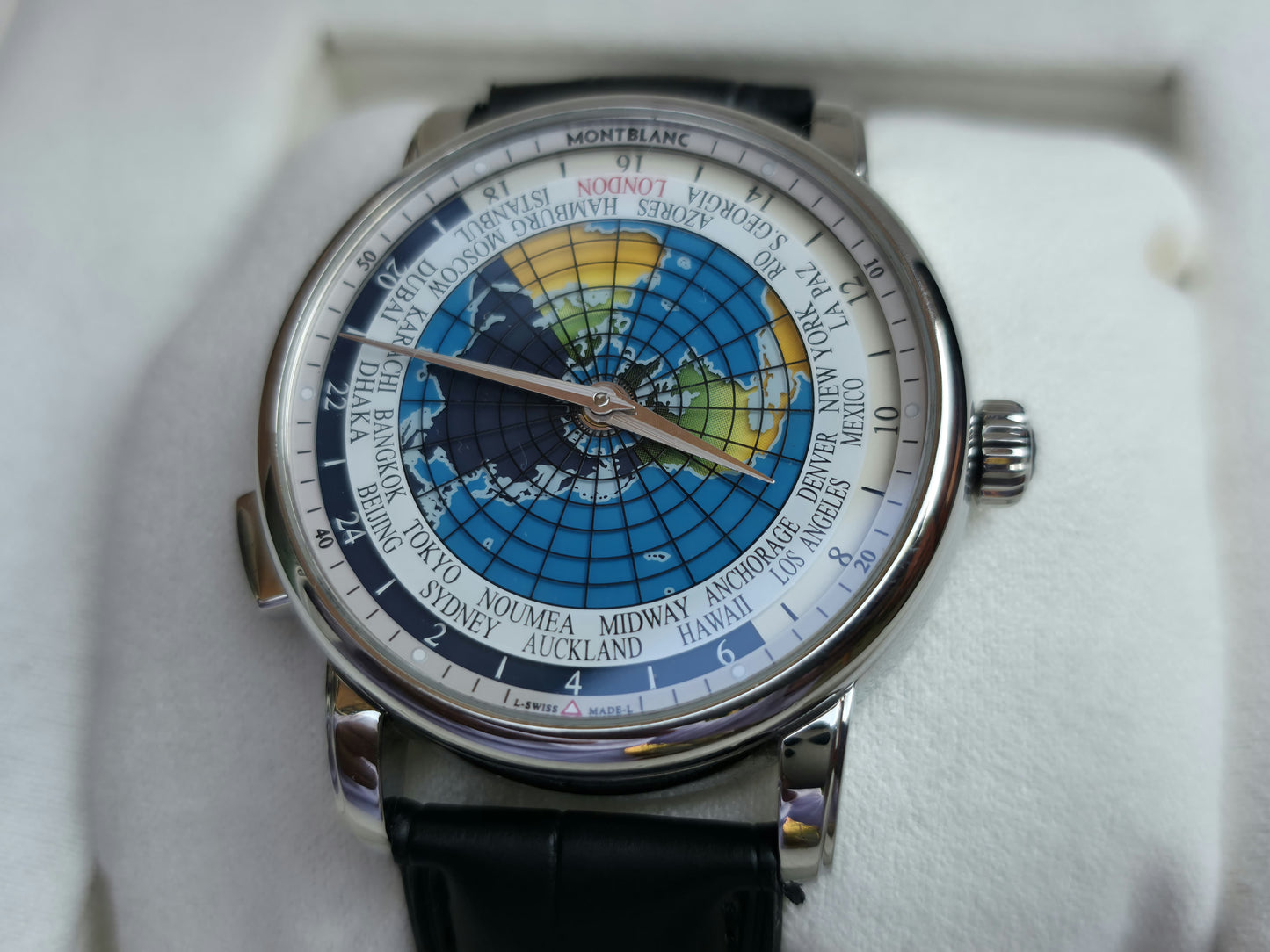 MONTBLANC ORBIS TERRARUM 4810 - 115071 Automatic World Timer Watch 43mm + Box