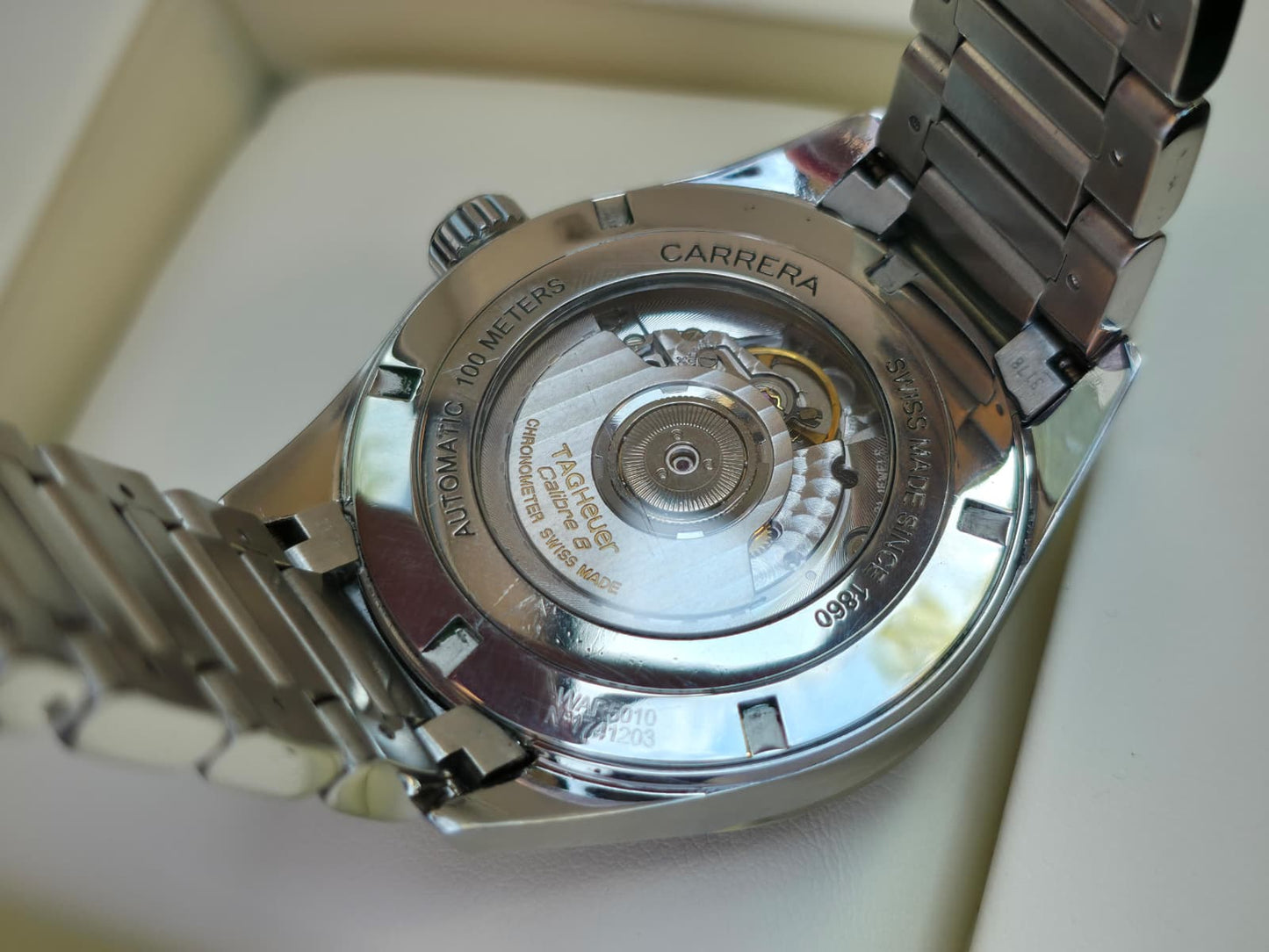 Tag Heuer Carrera Caliber 8 GMT WAR5010 Watch + Box Papers & Card 2014, Perfect