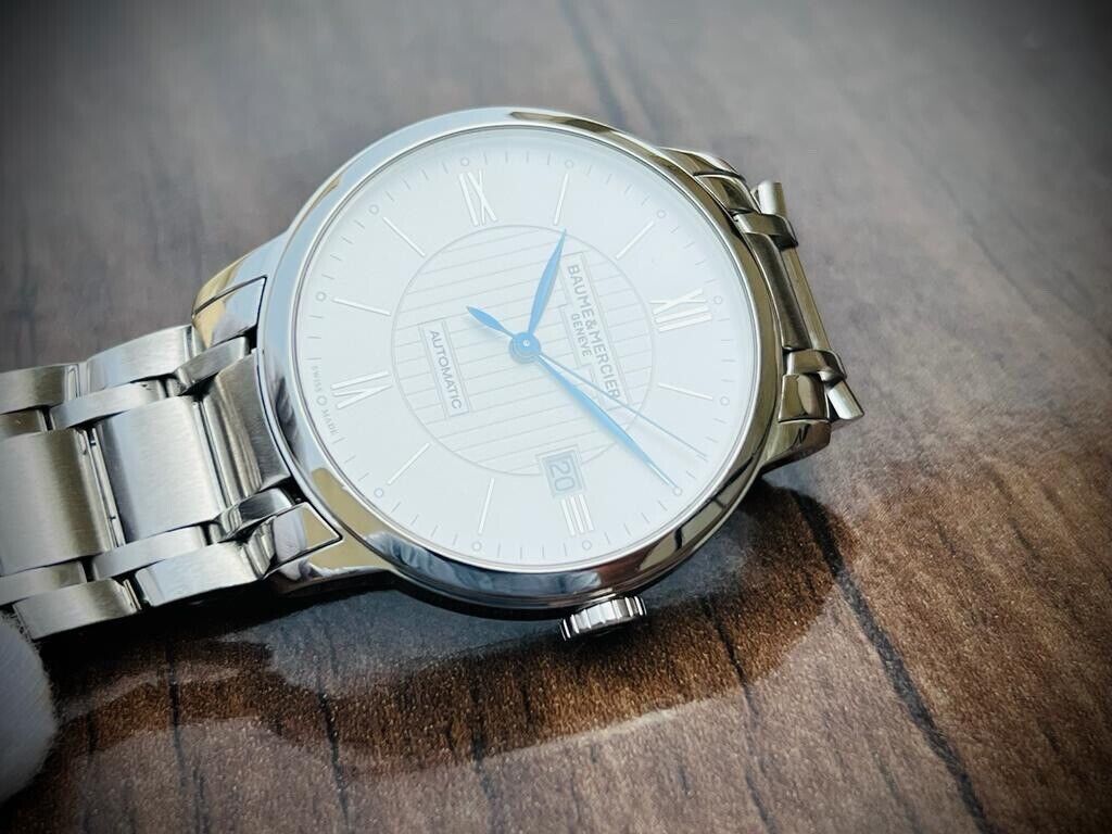 Baume & Mercier Classima Automatic Roman Silver Dial Steel Men's Watch 41mm - Grab A Watch Co