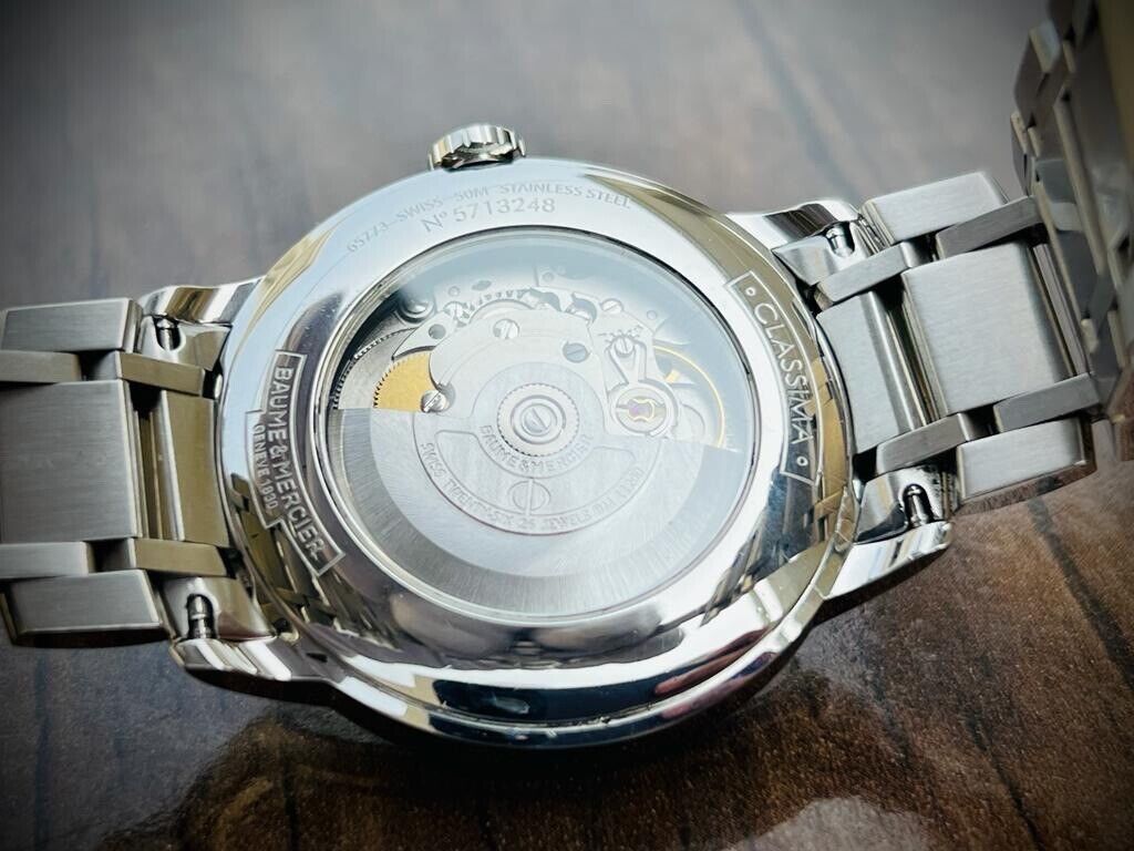 Baume & Mercier Classima Automatic Roman Silver Dial Steel Men's Watch 41mm - Grab A Watch Co