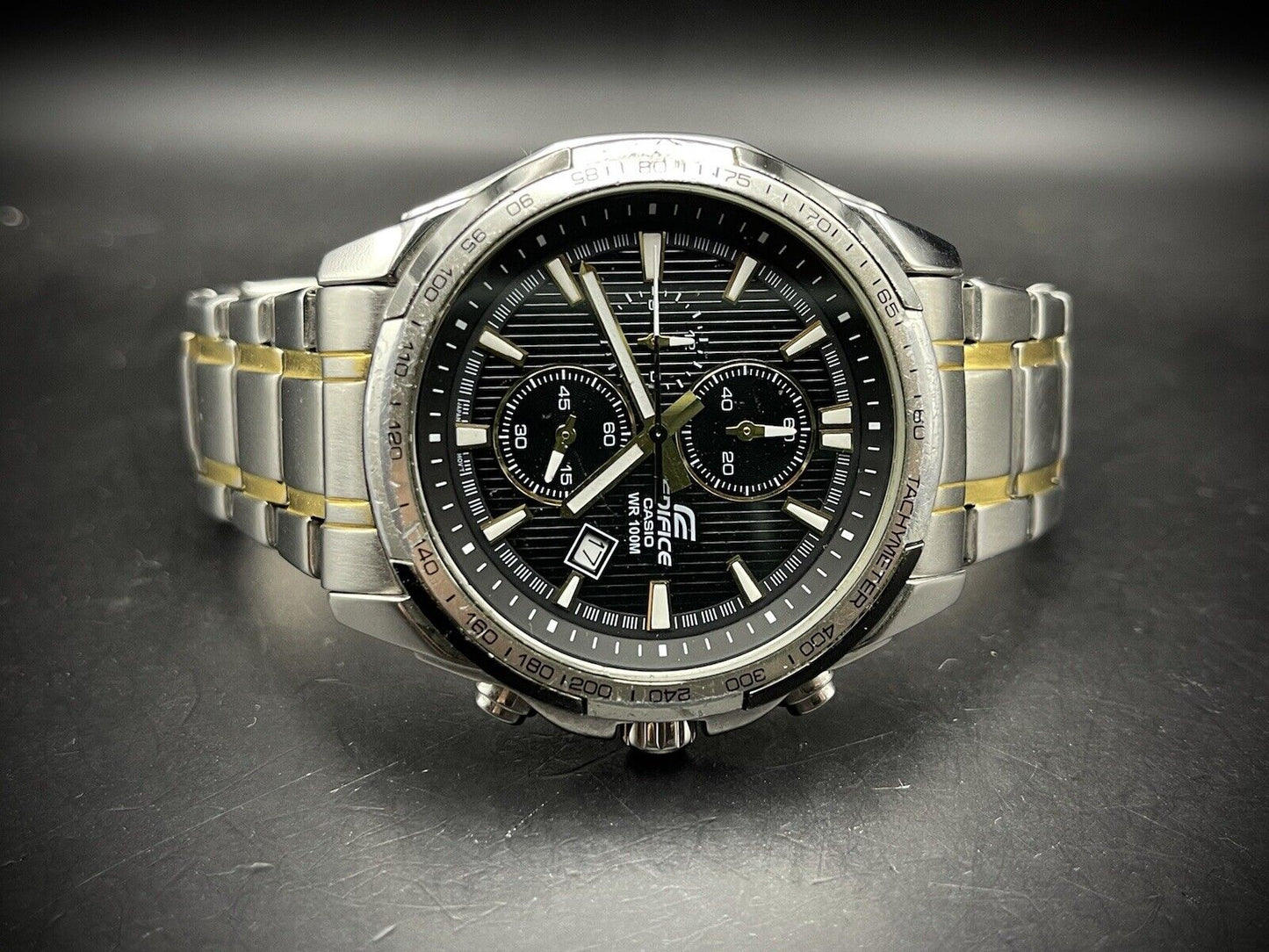 Beautiful Casio Edifice WR 100m Chronograph Gents Watch, Quartz, Beautiful Gift - Grab A Watch Co