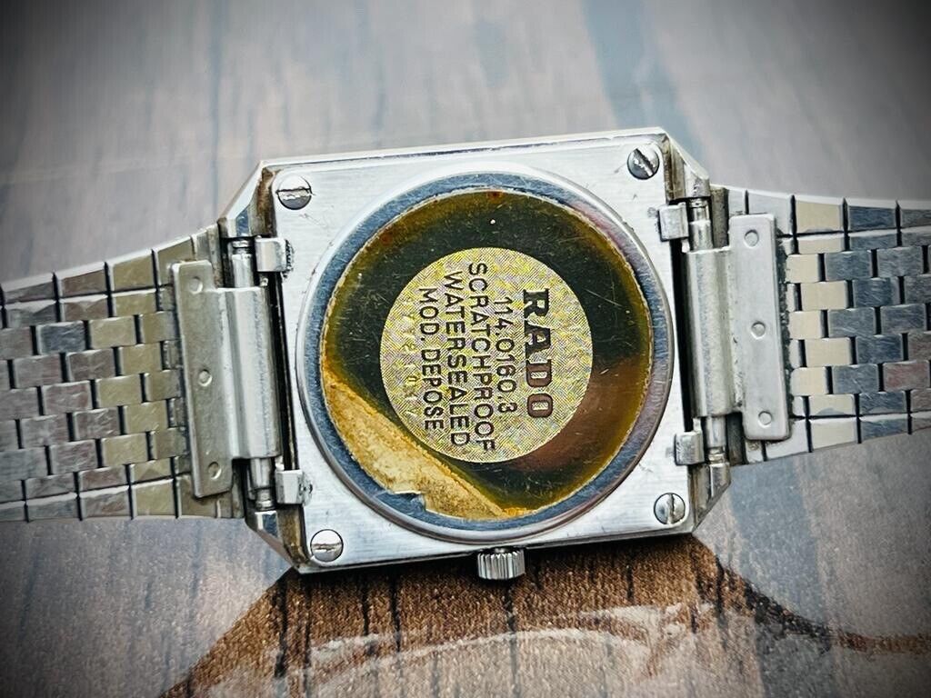 Beautiful Rado Diastar 31mm Diamond Black Dial Slim Quartz Mens Watch Swiss - Grab A Watch Co