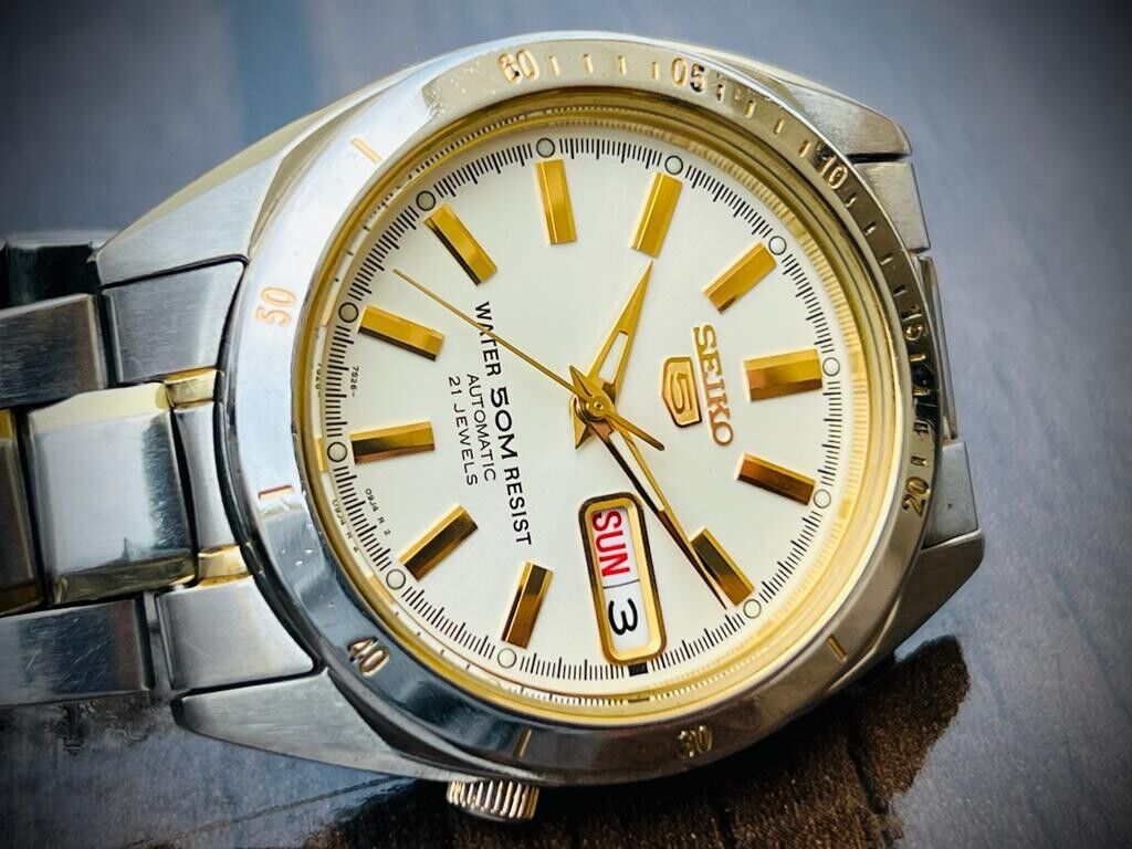 Beautiful Seiko 5 Automatic 50m 7S26-03C0 37mm Men’s Watch, Japan Made - Grab A Watch Co